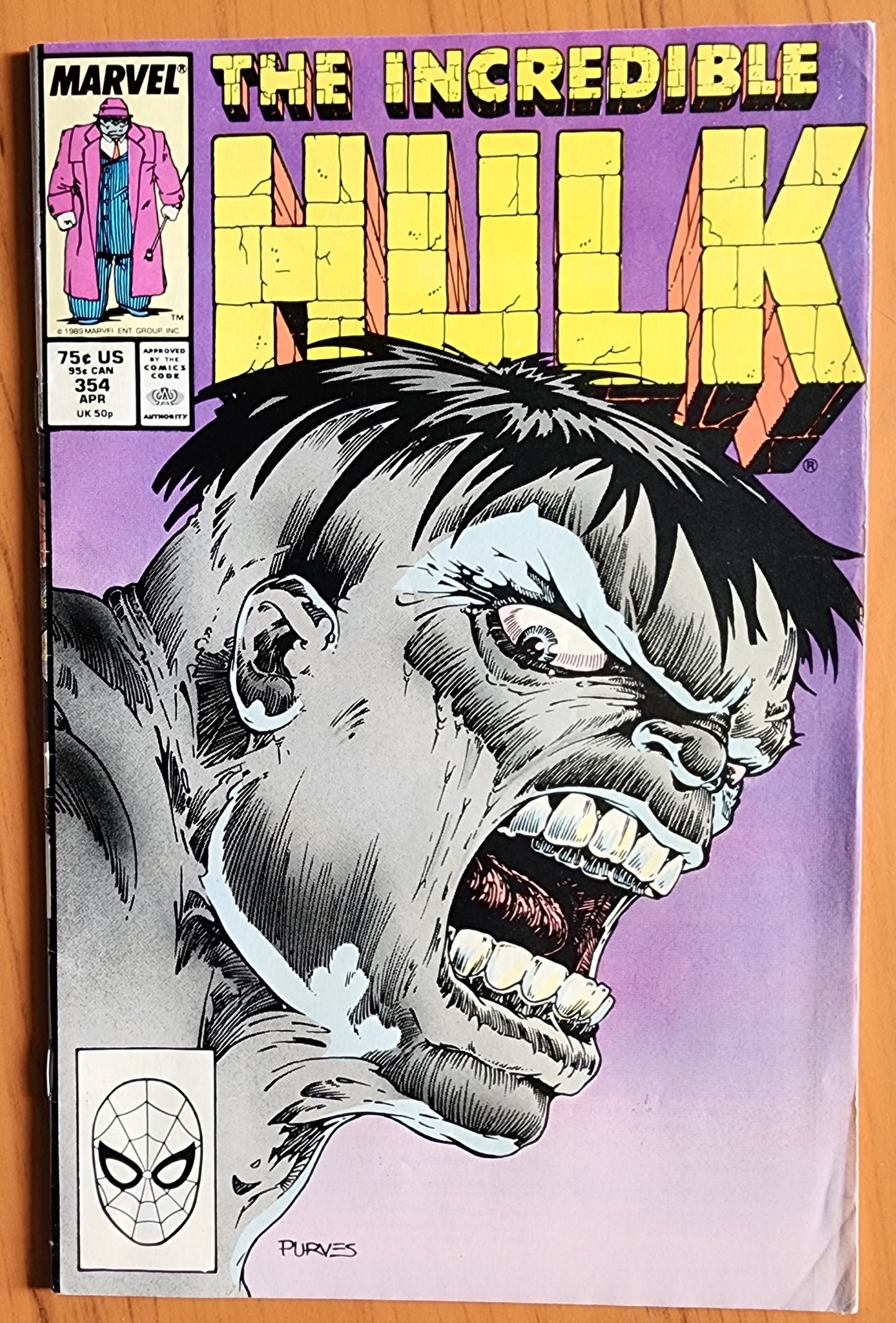 INCREDIBLE HULK #354 1989 [J01] Incredible Hulk MARVEL COMICS