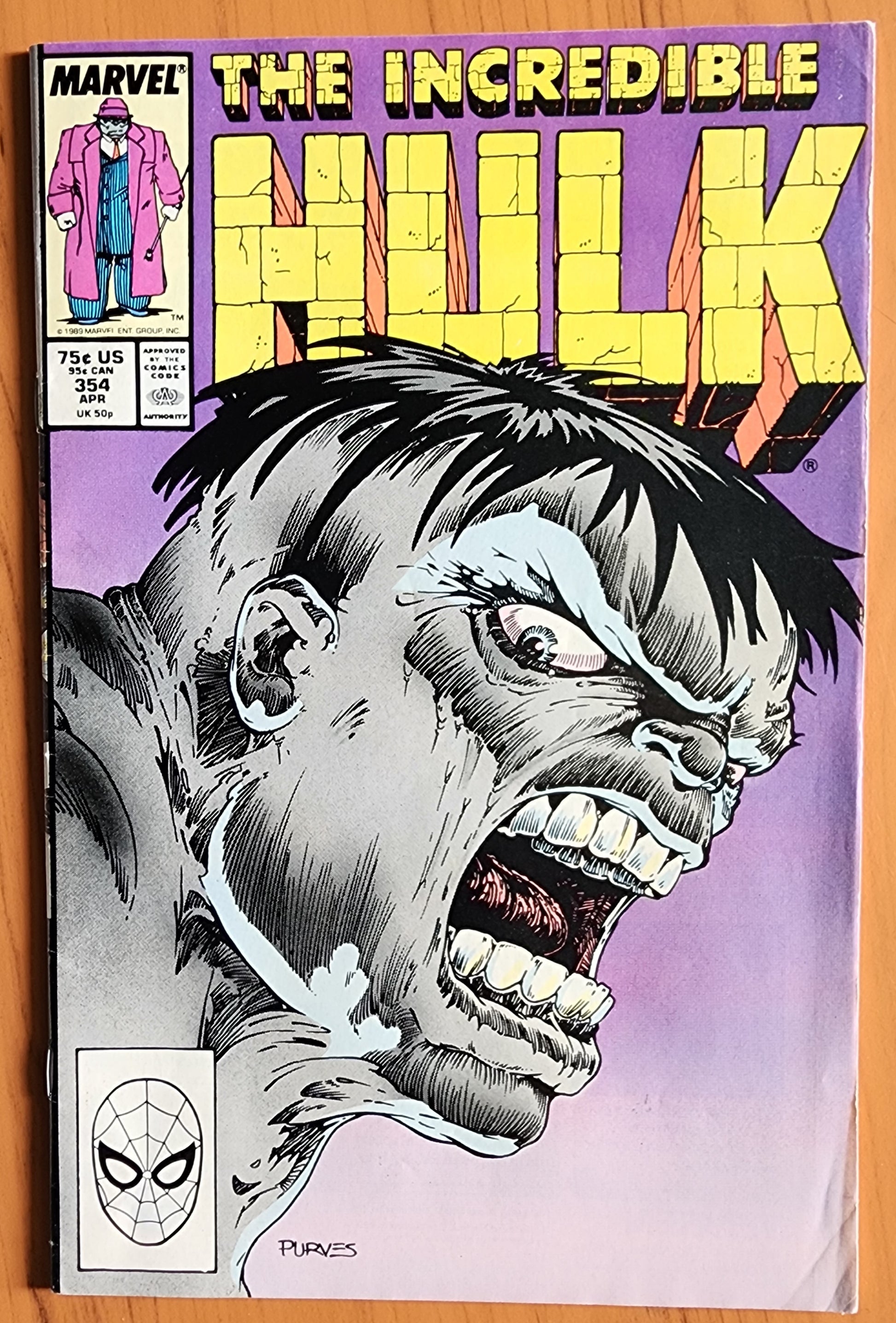 INCREDIBLE HULK #354 1989 [J01] Incredible Hulk MARVEL COMICS