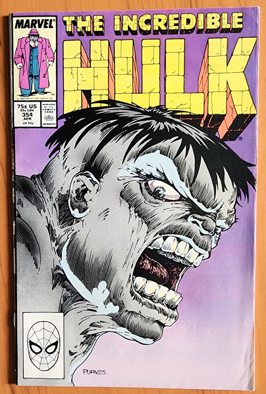 INCREDIBLE HULK #354 1989 [J01] Incredible Hulk MARVEL COMICS