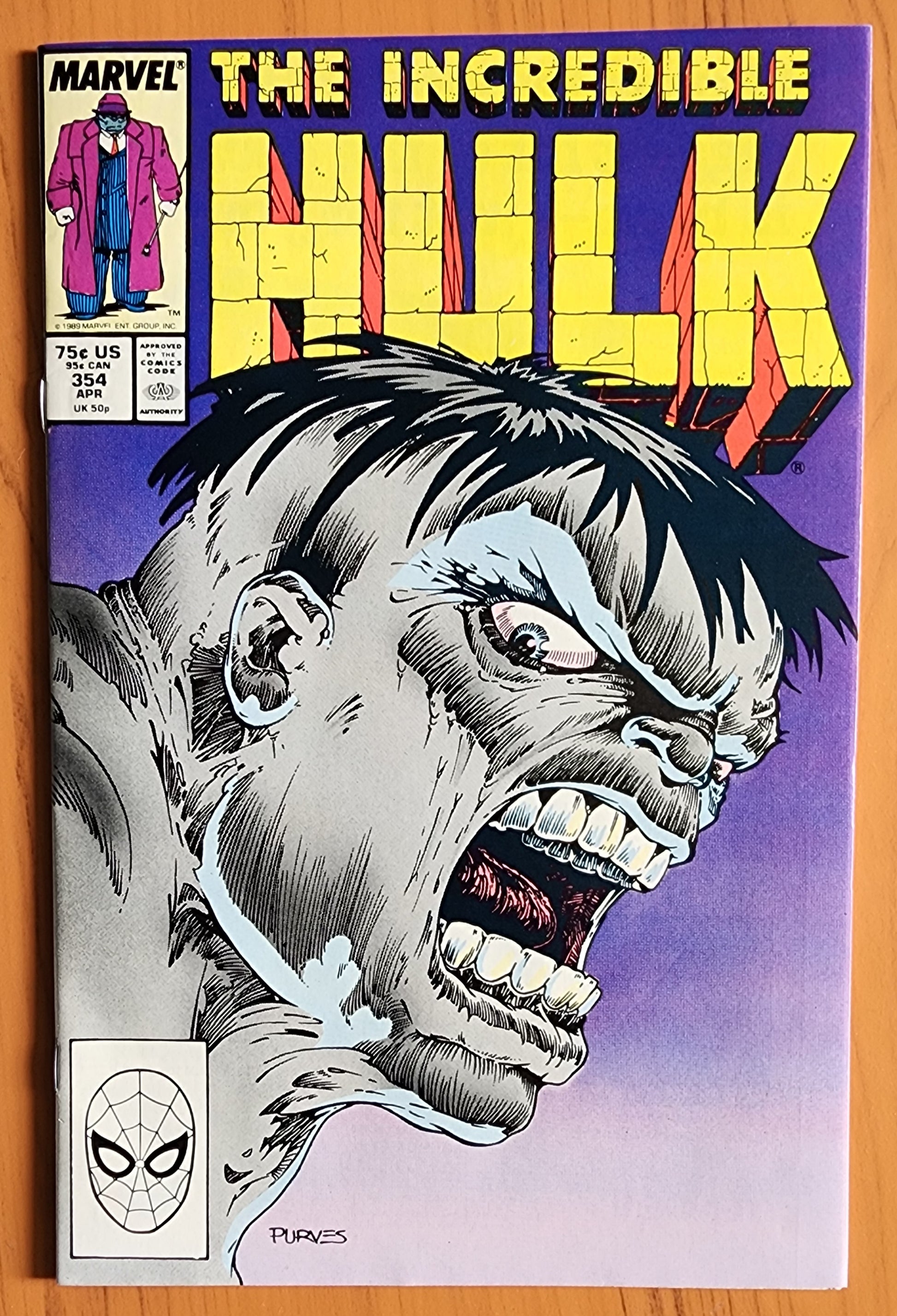 INCREDIBLE HULK #354 1989 [J02] Incredible Hulk MARVEL COMICS