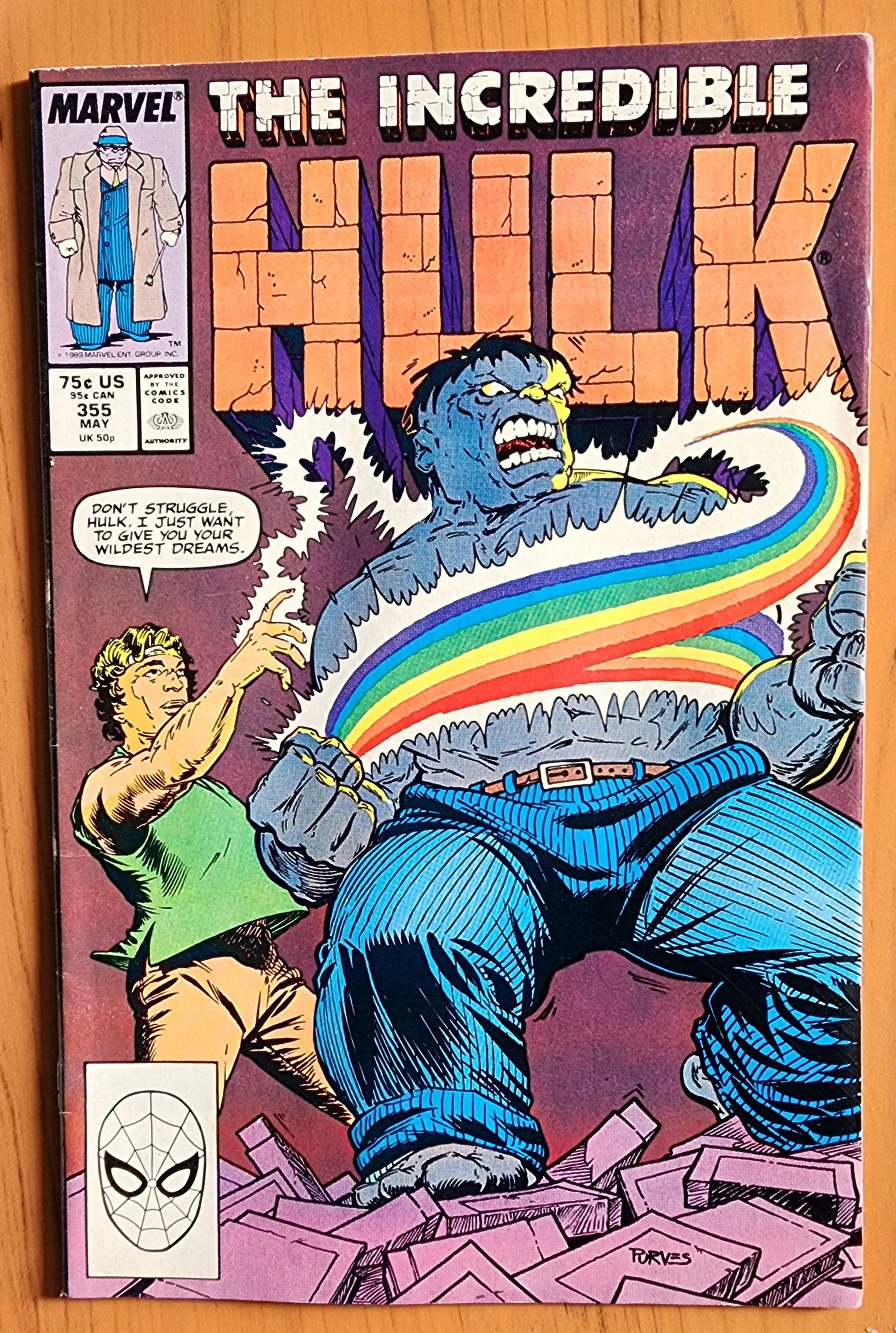 INCREDIBLE HULK #355 1989 [J01] Incredible Hulk MARVEL COMICS