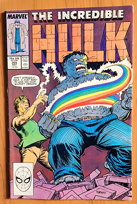 INCREDIBLE HULK #355 1989 [J01] Incredible Hulk MARVEL COMICS