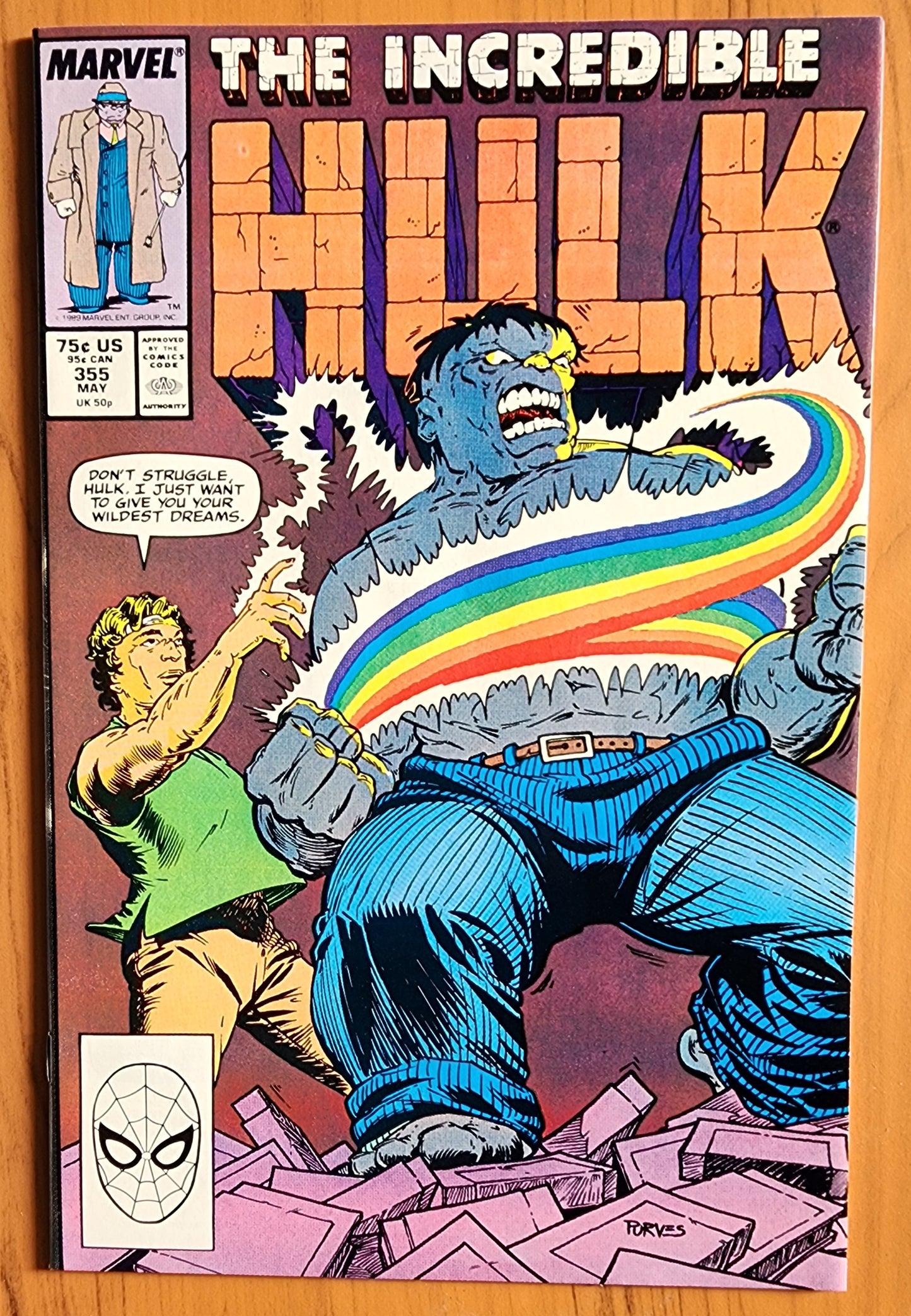 INCREDIBLE HULK #355 1989 [J02] Incredible Hulk MARVEL COMICS