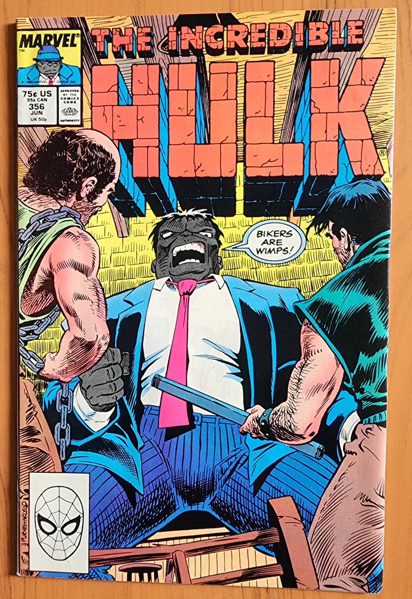 INCREDIBLE HULK #356 1989 [J02] Incredible Hulk MARVEL COMICS