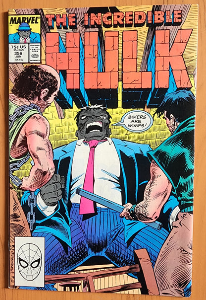 INCREDIBLE HULK #356 1989 [J02] Incredible Hulk MARVEL COMICS