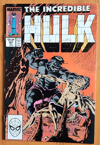 INCREDIBLE HULK #357 1989 [J02] Incredible Hulk MARVEL COMICS