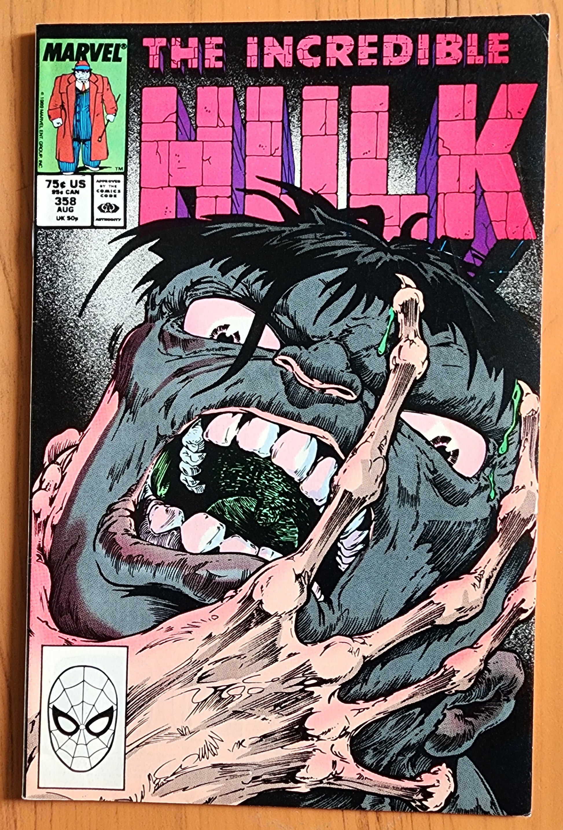 INCREDIBLE HULK #358 1989 Incredible Hulk MARVEL COMICS