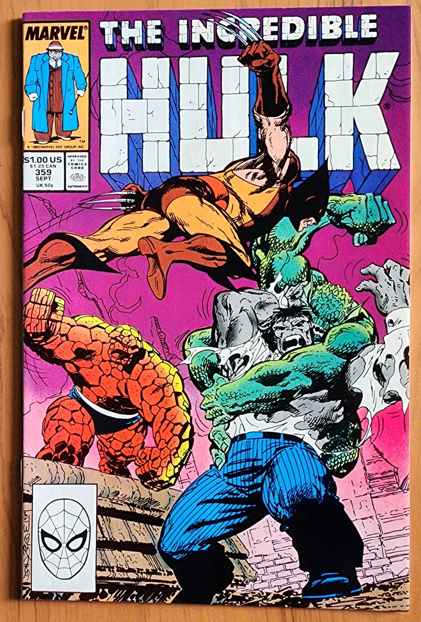 INCREDIBLE HULK #359 1989 Incredible Hulk MARVEL COMICS