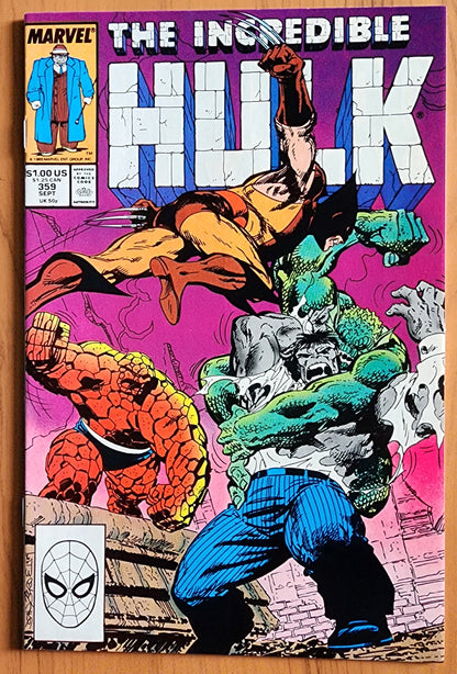 INCREDIBLE HULK #359 1989 Incredible Hulk MARVEL COMICS