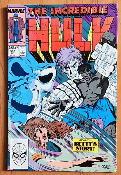 INCREDIBLE HULK #360 1989 Incredible Hulk MARVEL COMICS