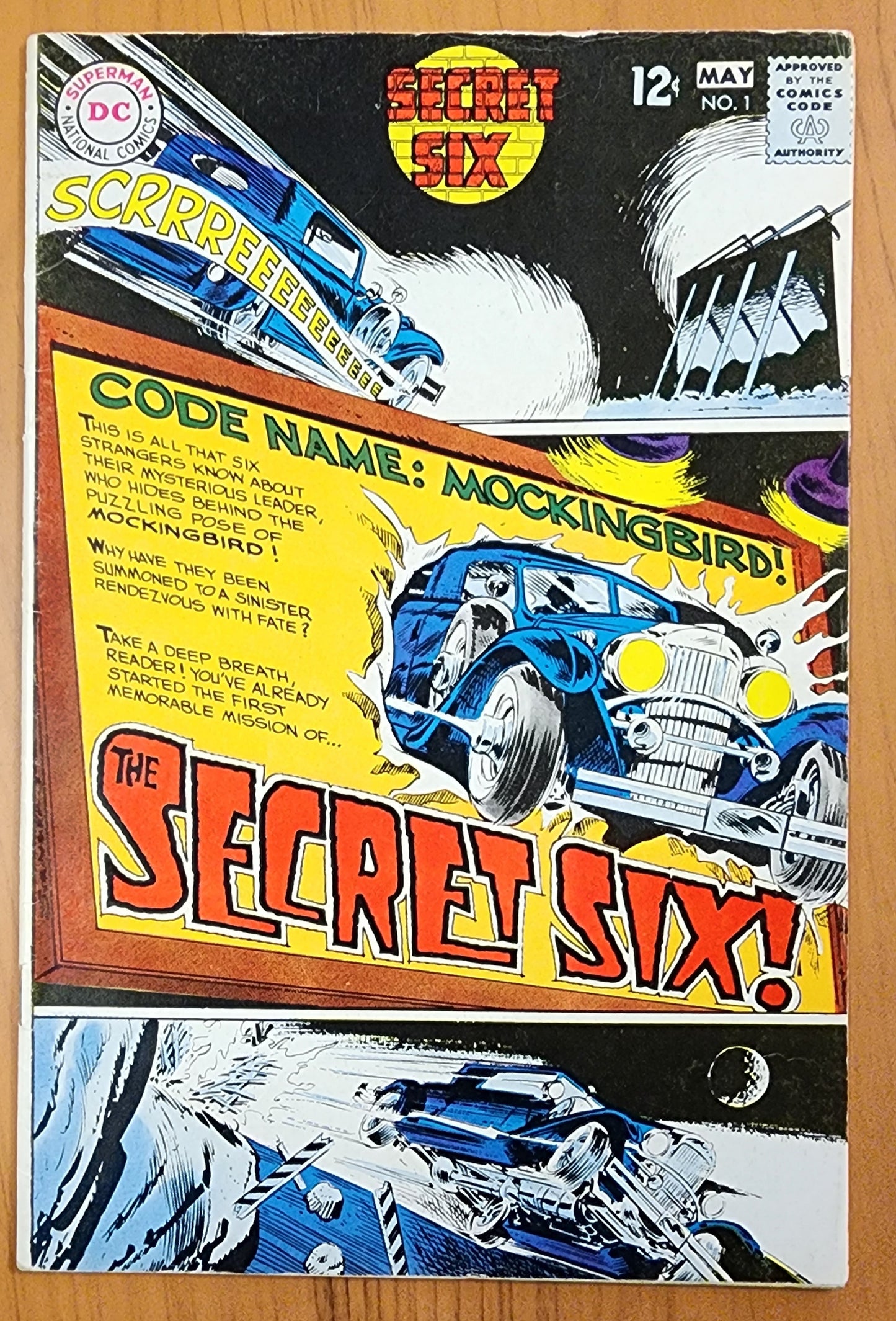 SECRET SIX #1 1968 Secret Six DC COMICS