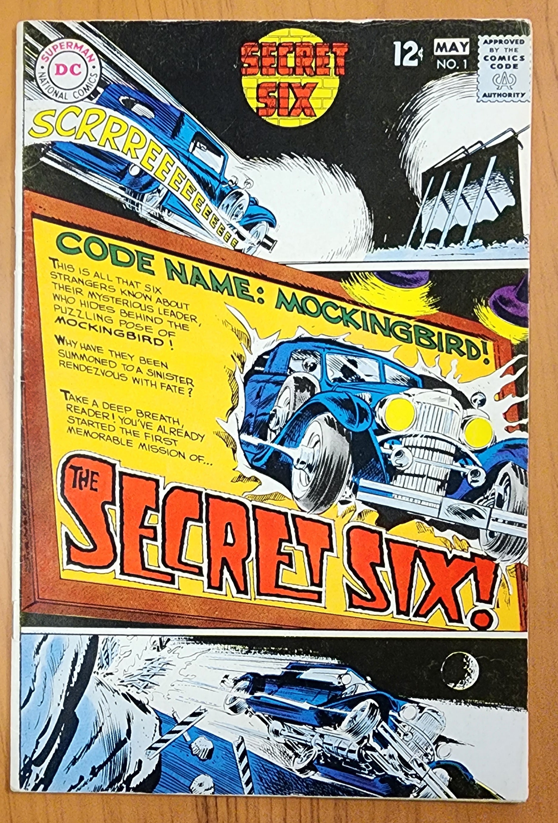 SECRET SIX #1 1968 Secret Six DC COMICS