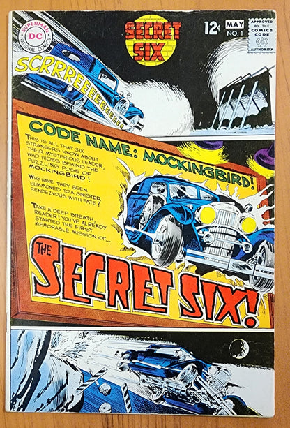 SECRET SIX #1 1968 Secret Six DC COMICS