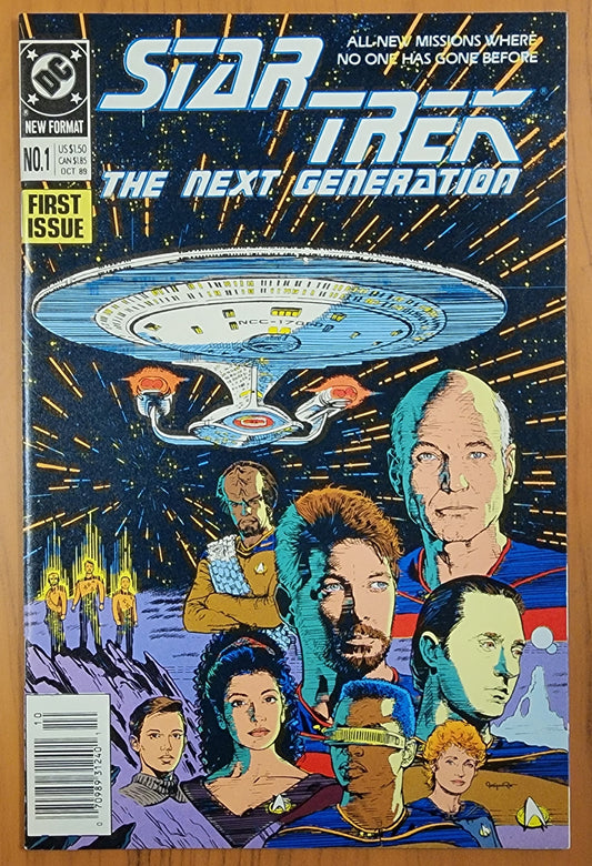 STAR TREK THE NEXT GENERATION #1 1991 NEWSSTAND Star Trek DC COMICS