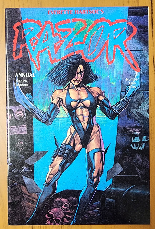 RAZOR ANNUAL #1 1993 (1ST APP SHI) Shi London Knight