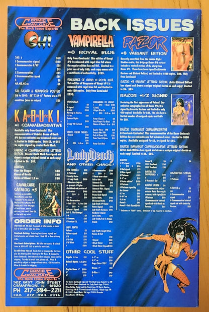 SHI #1 PREMIERE ISSUE FAN APPRECIATION EDITION 1994 SIGNED BY BILLY TUCCI Shi CRUSADE COMICS