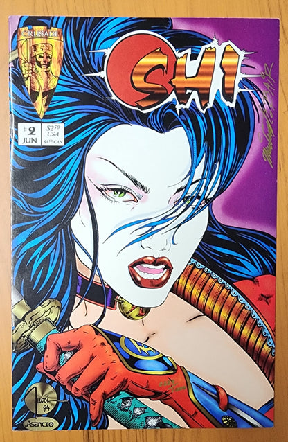 SHI #2 1994 SIGNED Shi CRUSADE COMICS