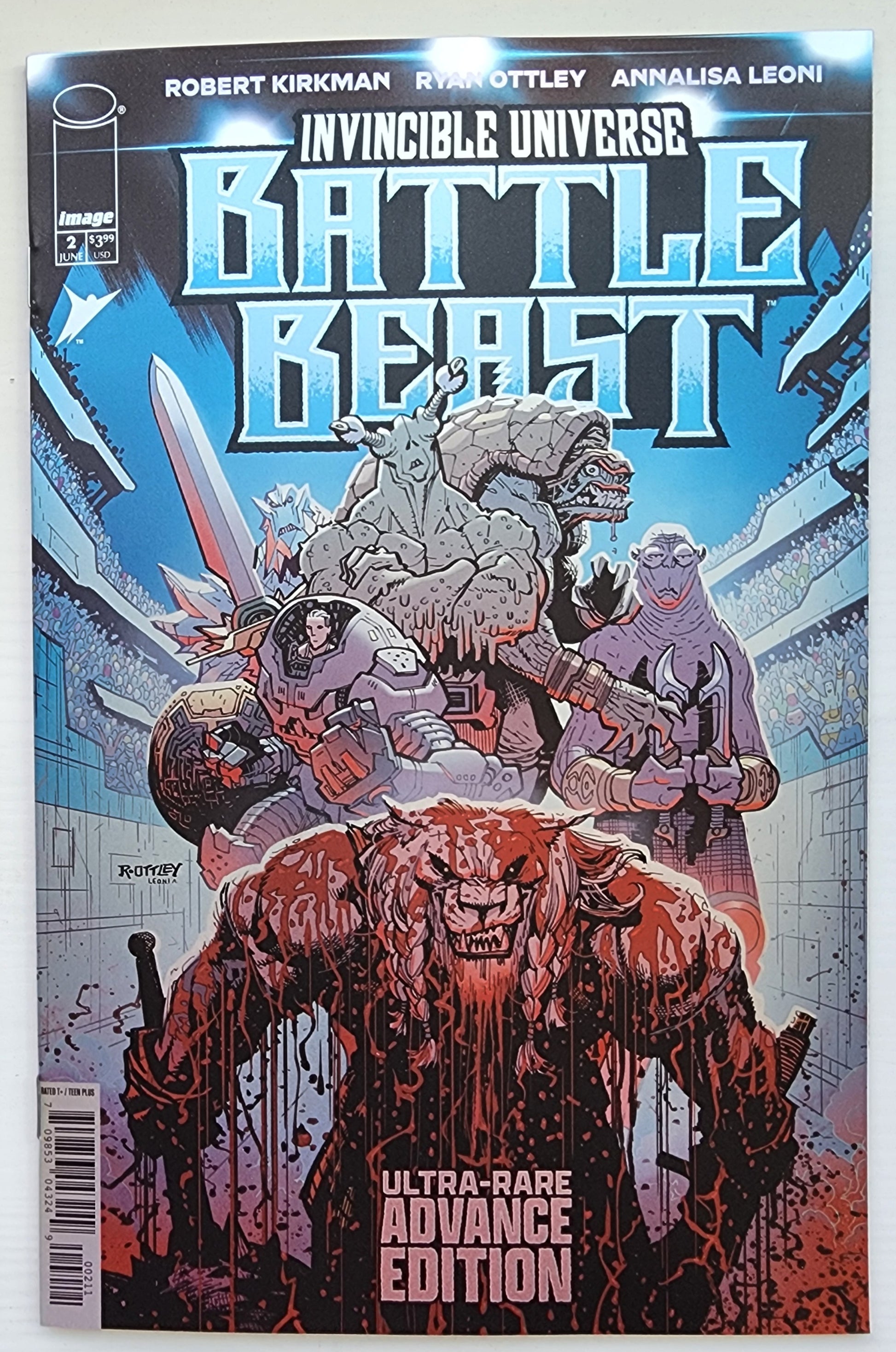 INVINCIBLE UNIVERSE BATTLE BEAST #2 ULTRA RARE ADVANCE FOIL VARIANT 2025 Invincible IMAGE COMICS