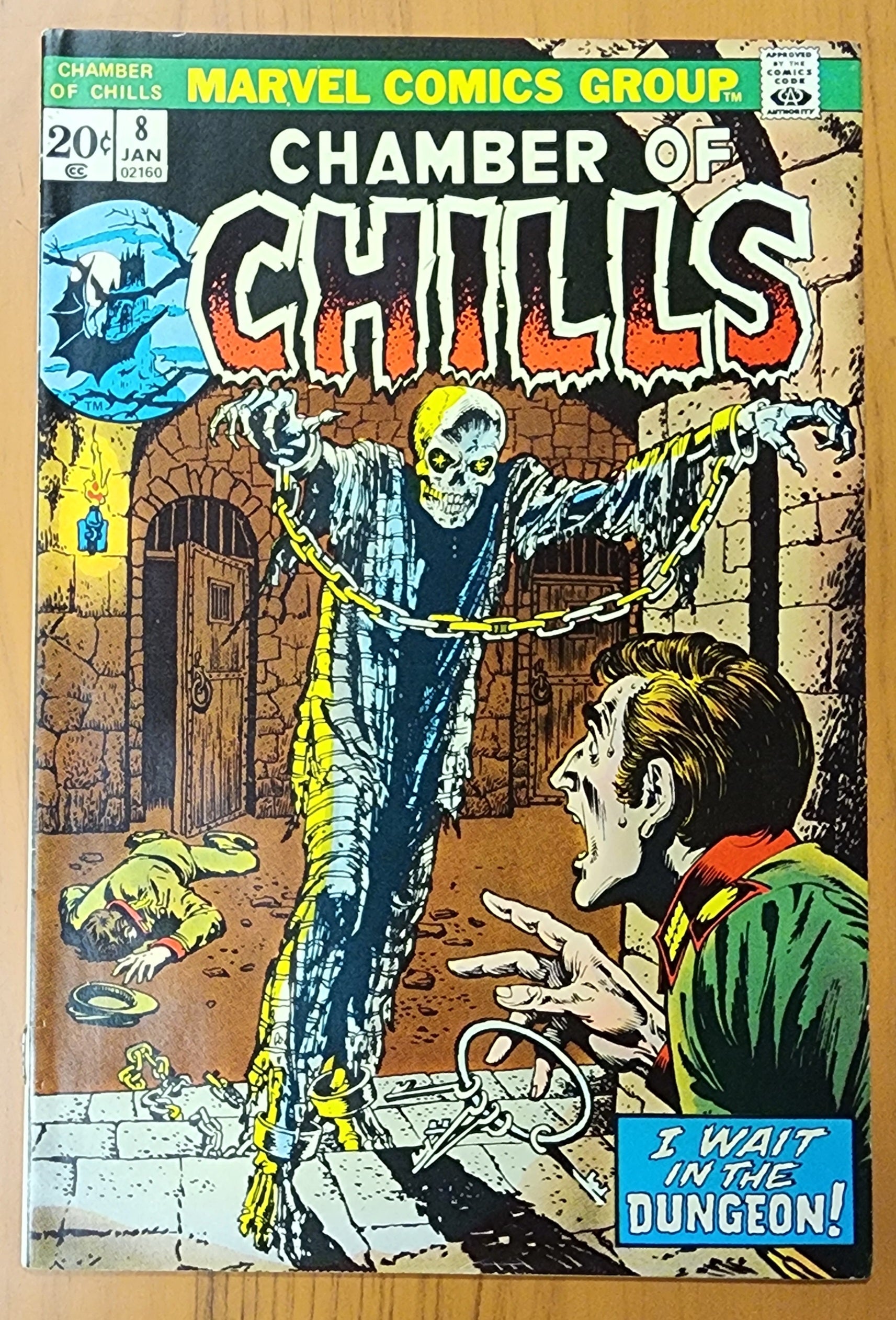 CHAMBER OF CHILLS #8 1974 MARVEL COMICS