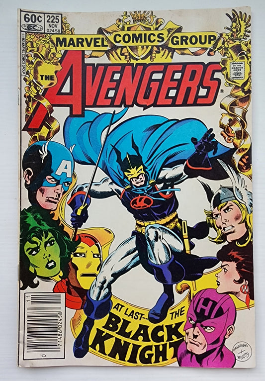 AVENGERS #225 NEWSSTAND 1982 Avengers MARVEL COMICS