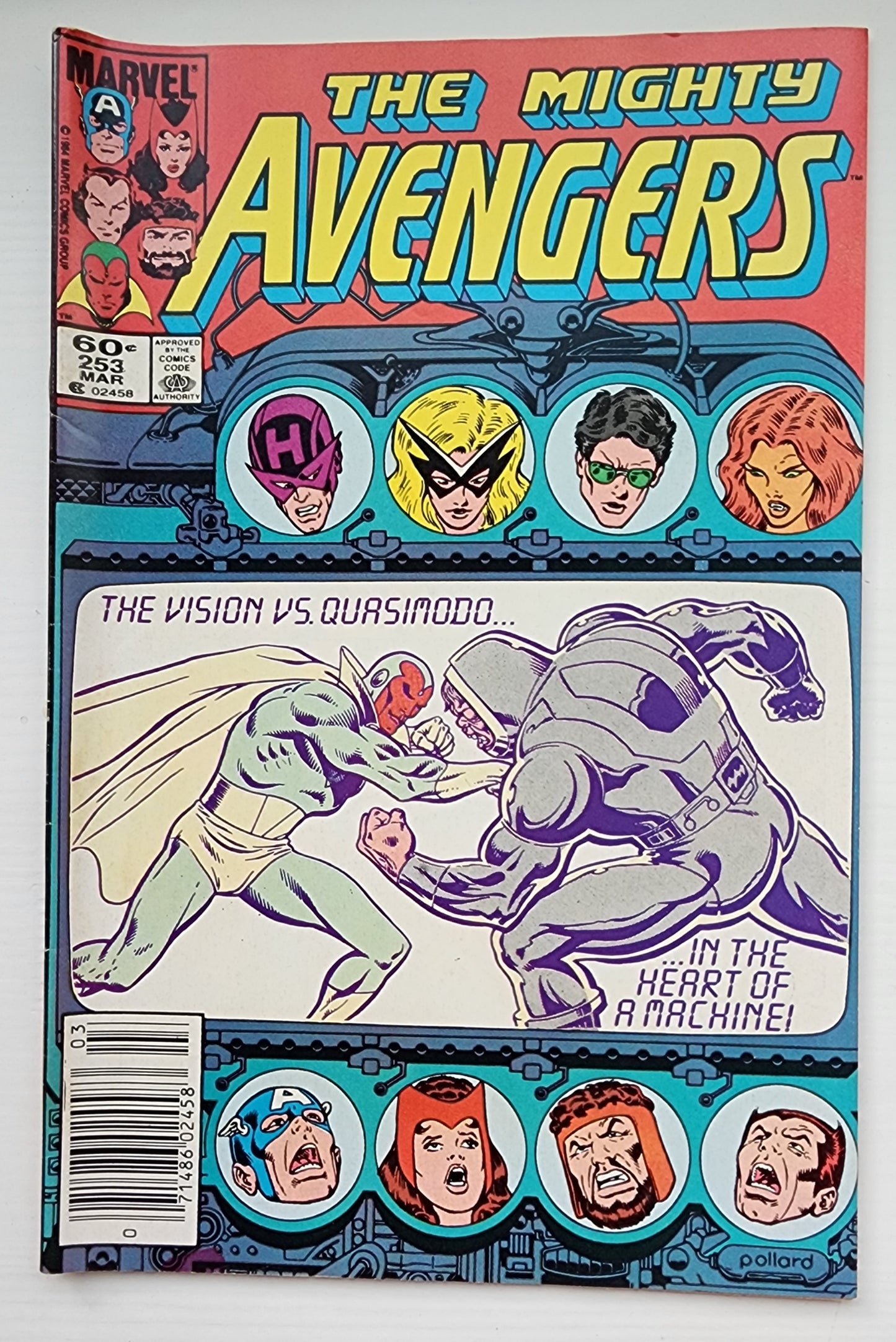 AVENGERS #253 NEWSSTAND 1985 Avengers MARVEL COMICS