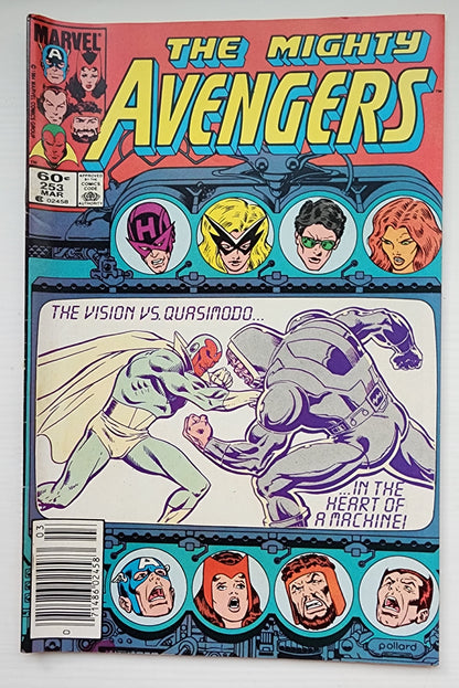AVENGERS #253 NEWSSTAND 1985 Avengers MARVEL COMICS