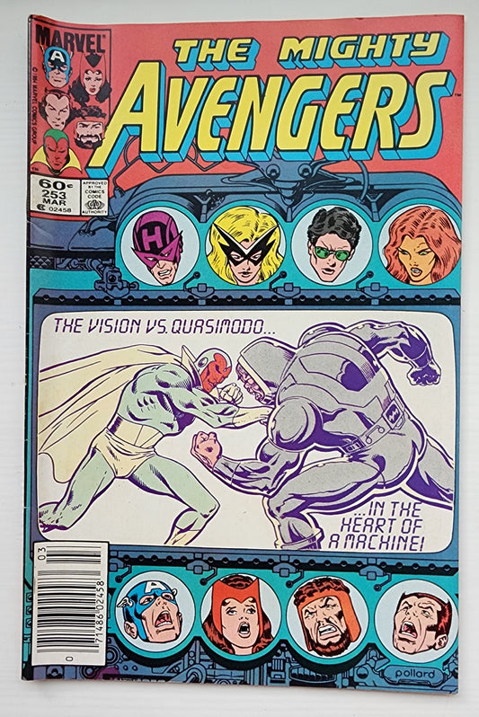 AVENGERS #253 NEWSSTAND 1985 Avengers MARVEL COMICS