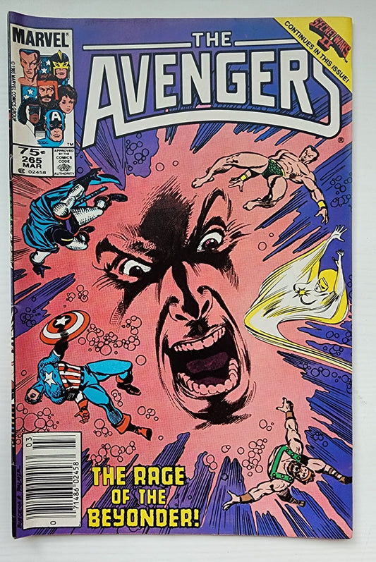 AVENGERS #265 NEWSSTAND 1986 Avengers MARVEL COMICS