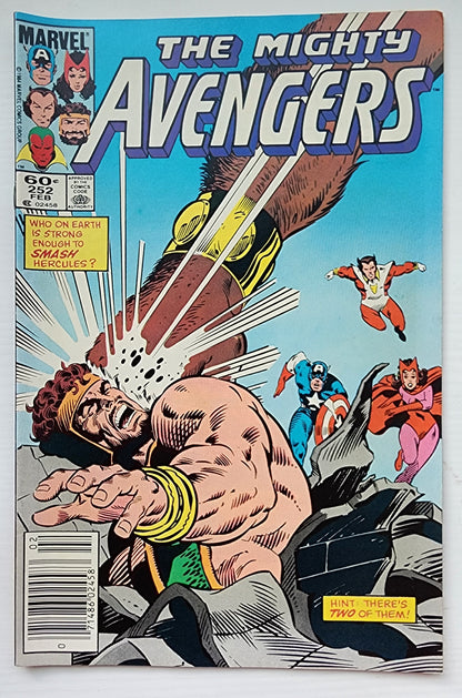 AVENGERS #252 NEWSSTAND 1985 Avengers MARVEL COMICS
