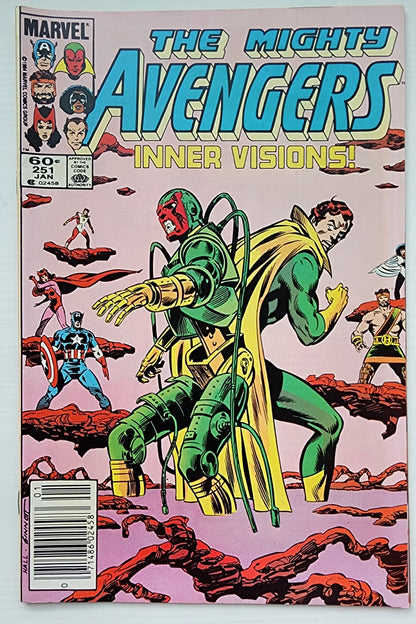 AVENGERS #251 NEWSSTAND 1985 Avengers MARVEL COMICS