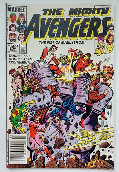 AVENGERS #250 NEWSSTAND 1984 Avengers MARVEL COMICS