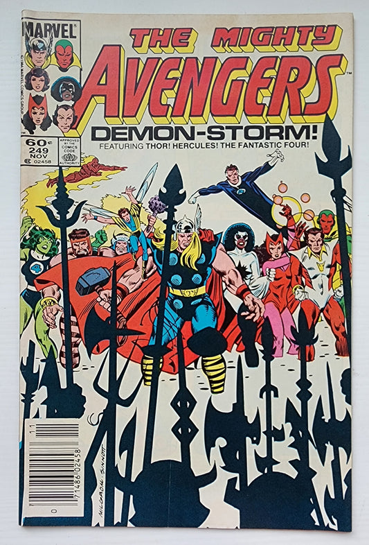 AVENGERS #249 NEWSSTAND 1984 Avengers MARVEL COMICS