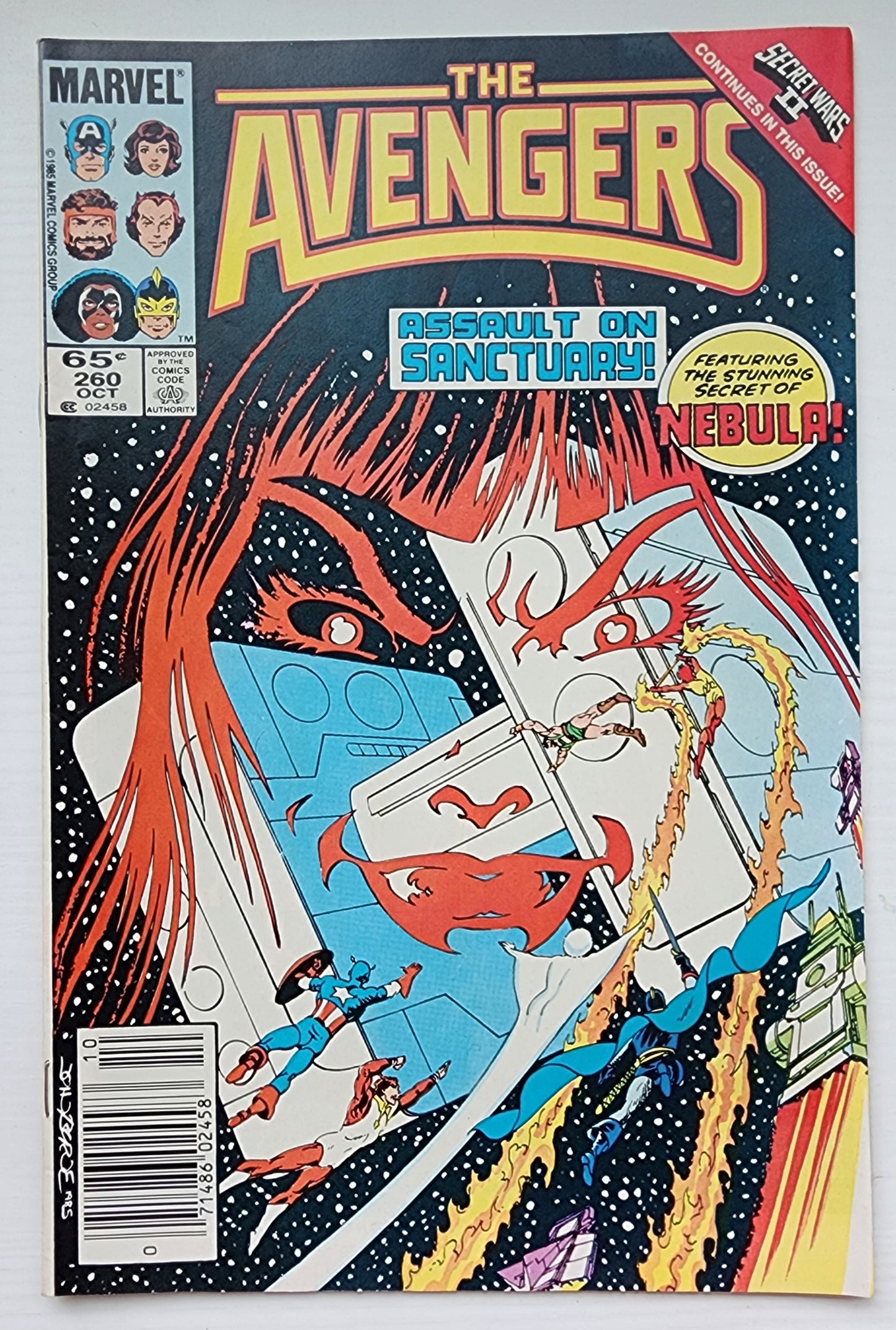 AVENGERS #260 NEWSSTAND 1985 Avengers MARVEL COMICS