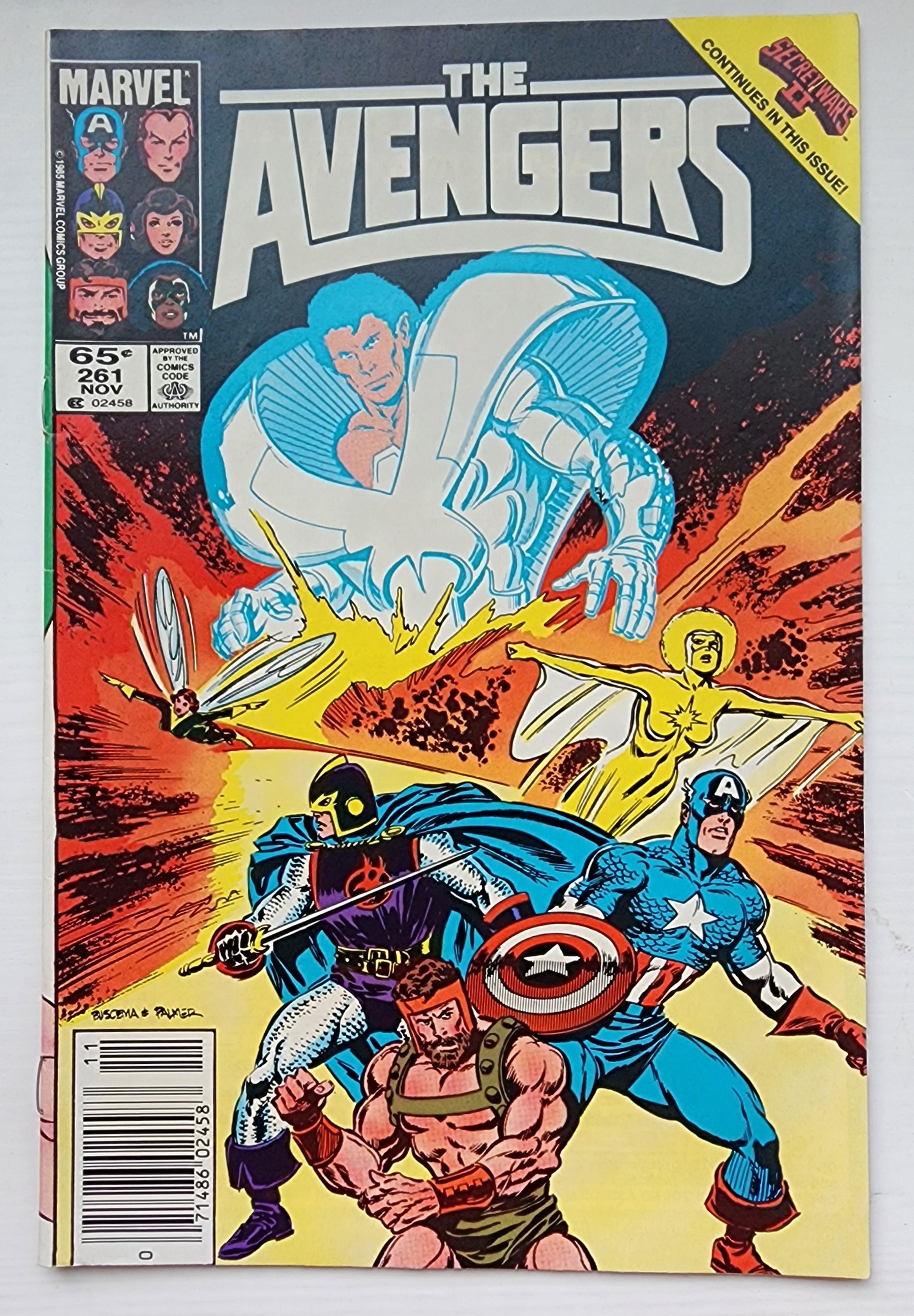 AVENGERS #261 NEWSSTAND 1985 Avengers MARVEL COMICS