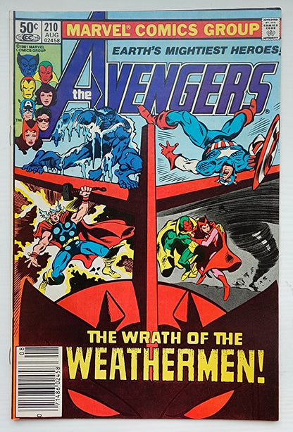 AVENGERS #210 NEWSSTAND 1981 Avengers MARVEL COMICS