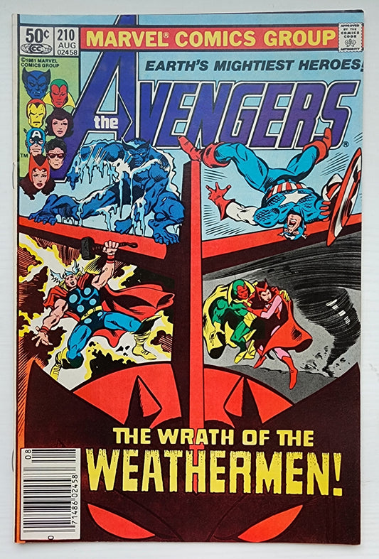 AVENGERS #210 NEWSSTAND 1981 Avengers MARVEL COMICS