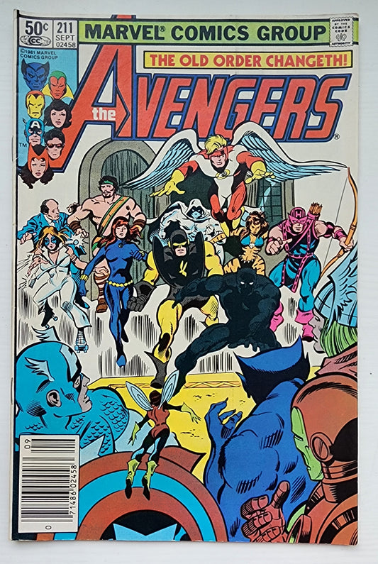AVENGERS #211 NEWSSTAND 1981 Avengers MARVEL COMICS