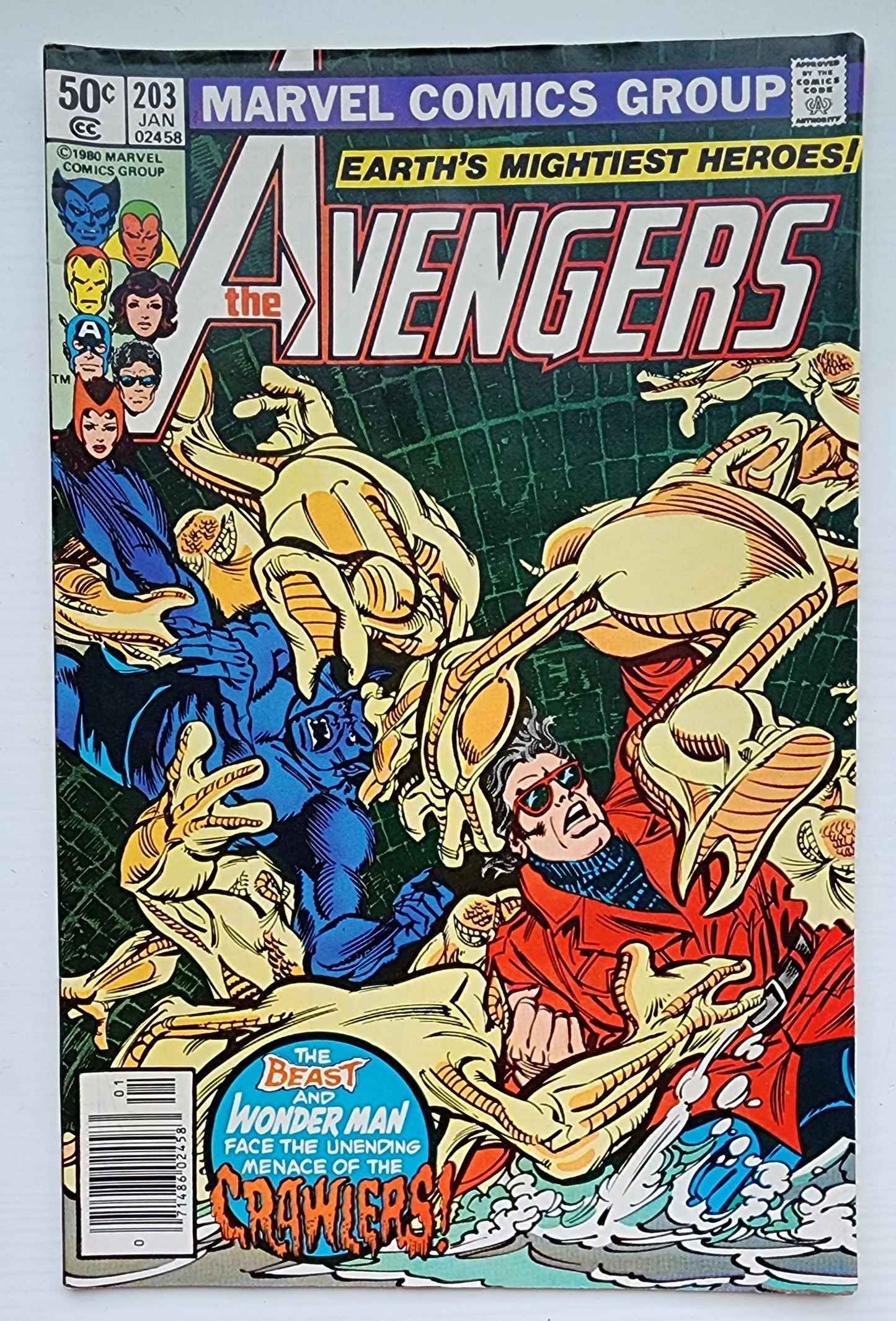 AVENGERS #203 NEWSSTAND 1981 Avengers MARVEL COMICS