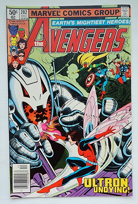 AVENGERS #202 NEWSSTAND 1980 Avengers MARVEL COMICS