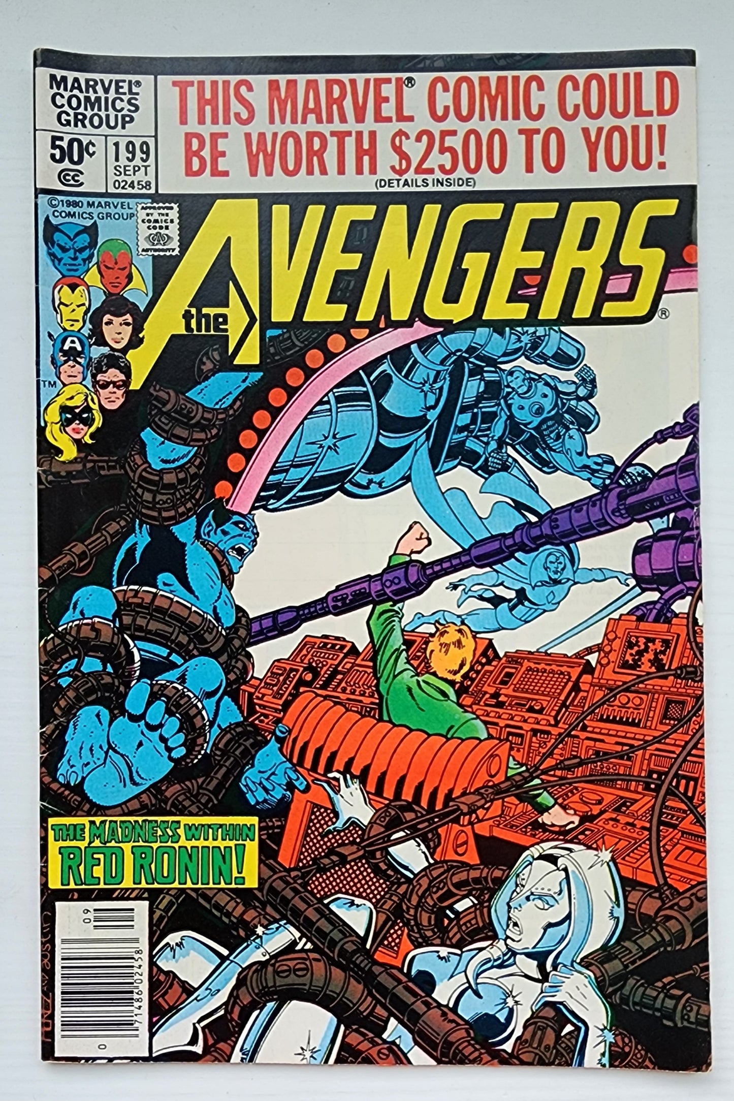 AVENGERS #199 NEWSSTAND 1980 Avengers MARVEL COMICS