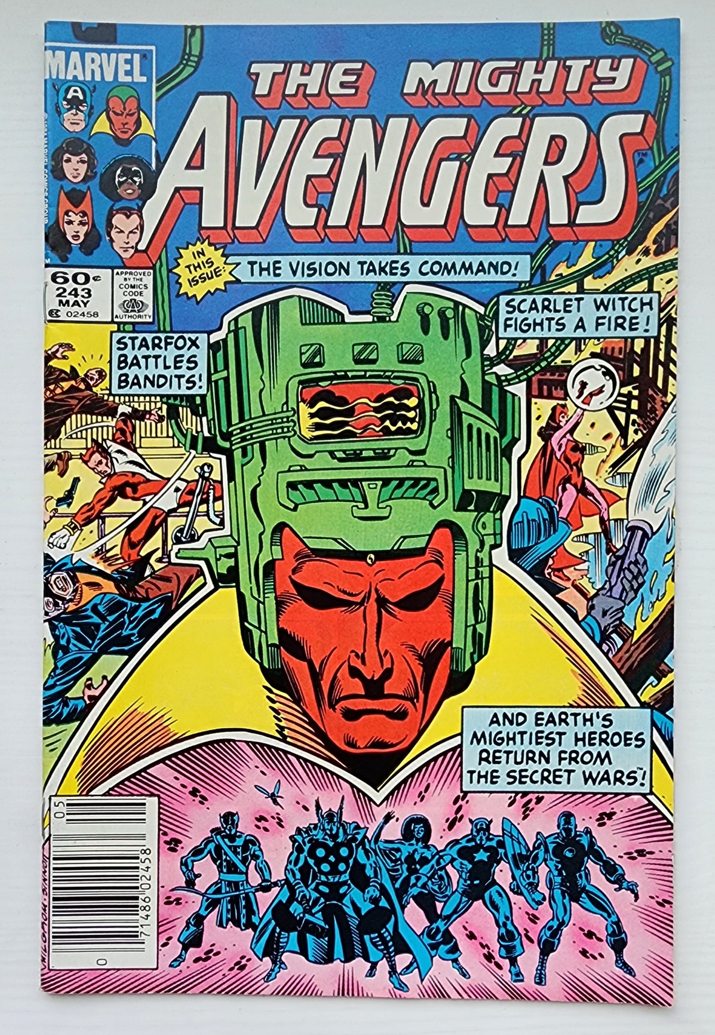AVENGERS #243 NEWSSTAND 1984 Avengers MARVEL COMICS