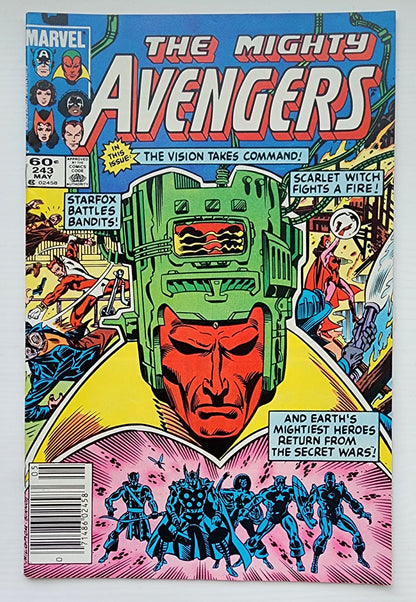 AVENGERS #243 NEWSSTAND 1984 Avengers MARVEL COMICS