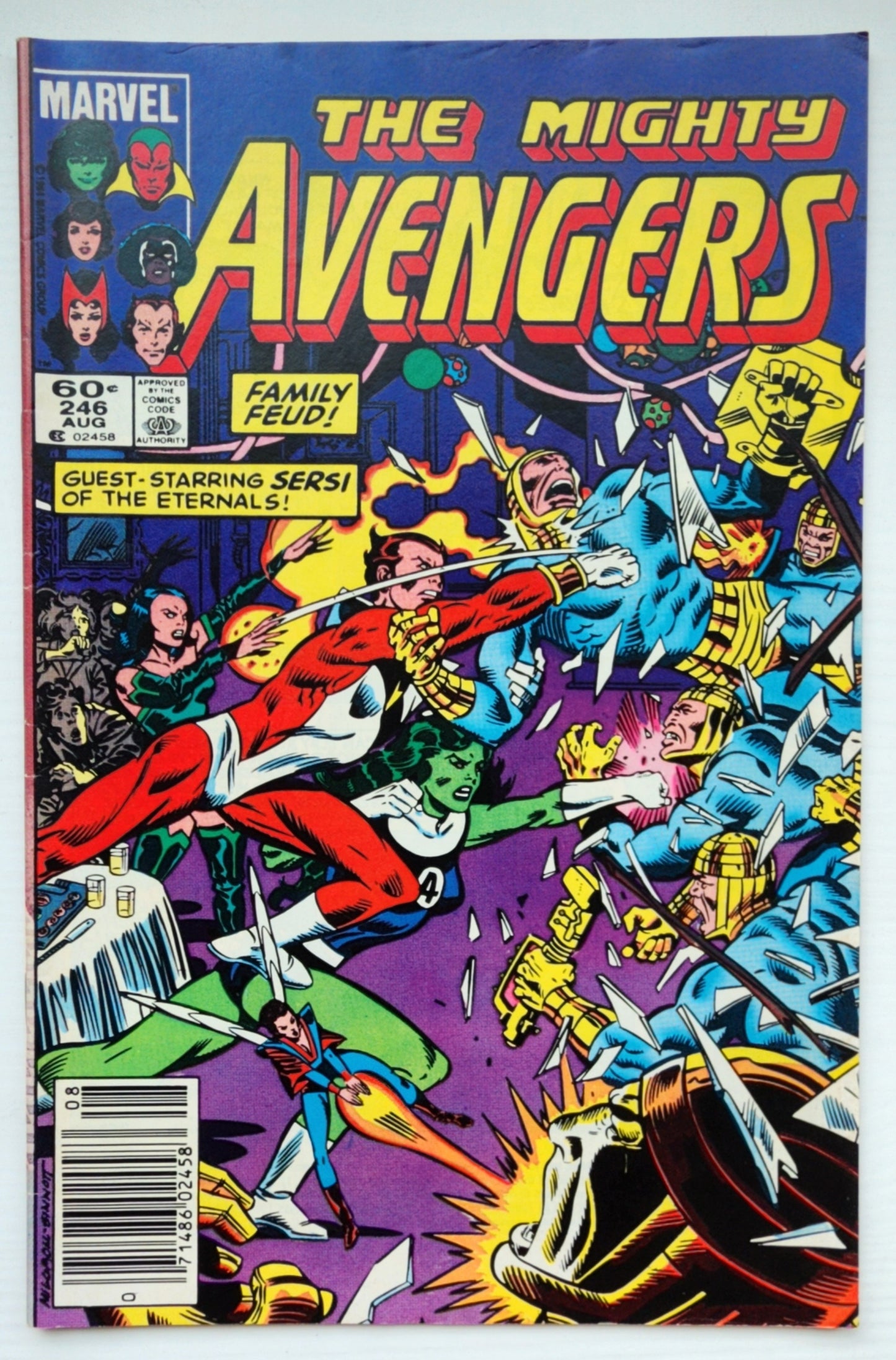 AVENGERS #246 NEWSSTAND 1984 Avengers MARVEL COMICS