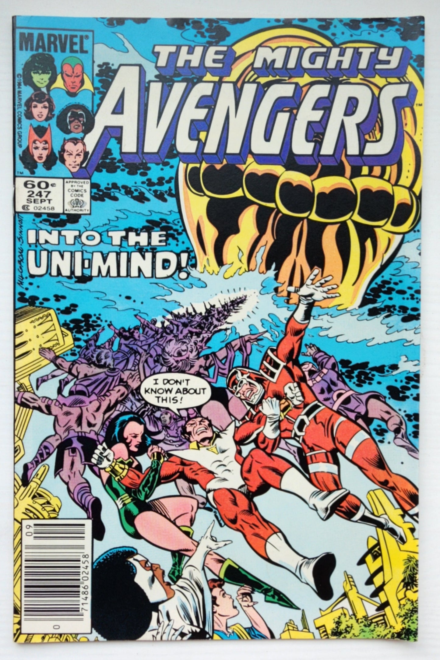 AVENGERS #247 NEWSSTAND 1984 Avengers MARVEL COMICS