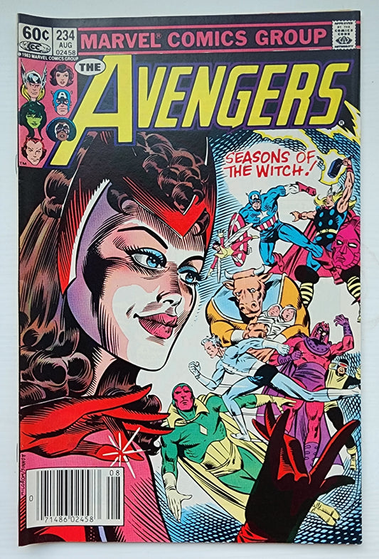 AVENGERS #234 NEWSSTAND 1983 (ORIGIN SCARLET WITCH RETOLD) Avengers MARVEL COMICS