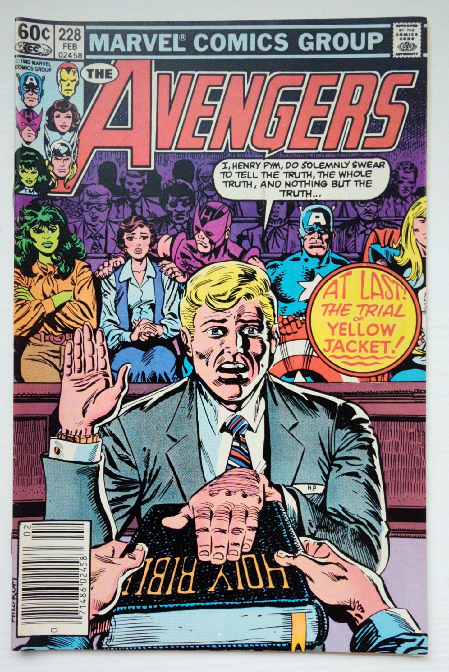 AVENGERS #228 NEWSSTAND 1983 (TRIAL OF YELLOWJACKET) Avengers MARVEL COMICS
