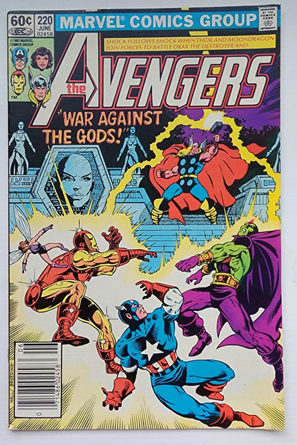 AVENGERS #220 NEWSSTAND 1982 Avengers MARVEL COMICS