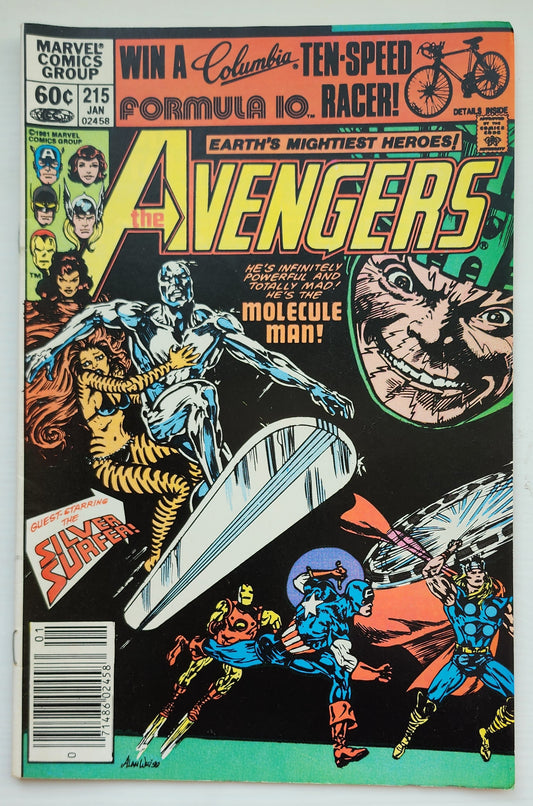 AVENGERS #215 NEWSSTAND 1981 Avengers MARVEL COMICS