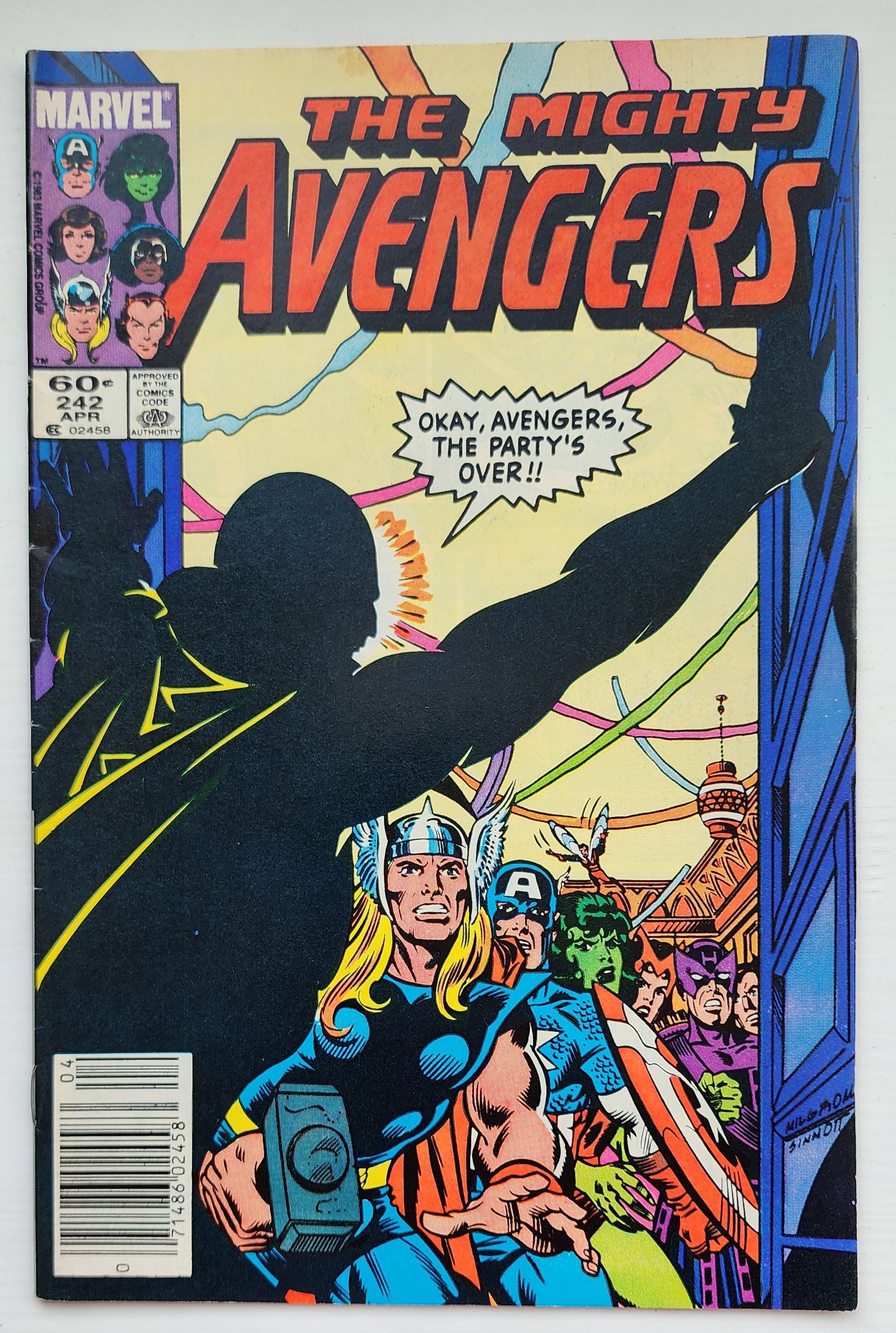AVENGERS #242 NEWSSTAND 1984 Avengers MARVEL COMICS