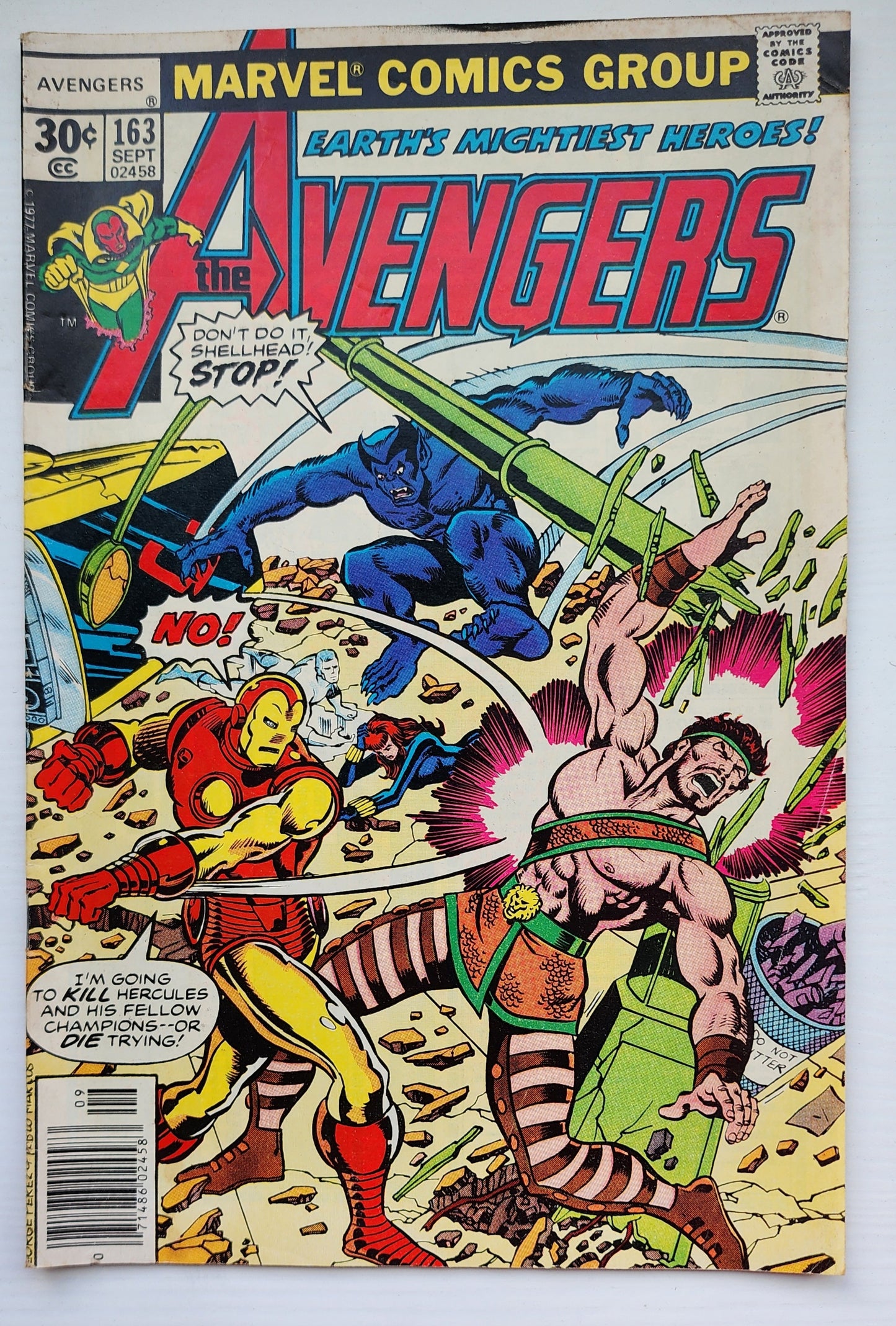 AVENGERS #163 1977 Avengers MARVEL COMICS